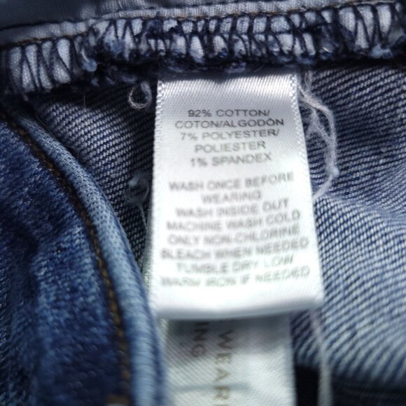 Ann Taylor Womens Loft Curvy Straight Jeans 25 Low Rise Medium Wash Stretch - Picture 9 of 9